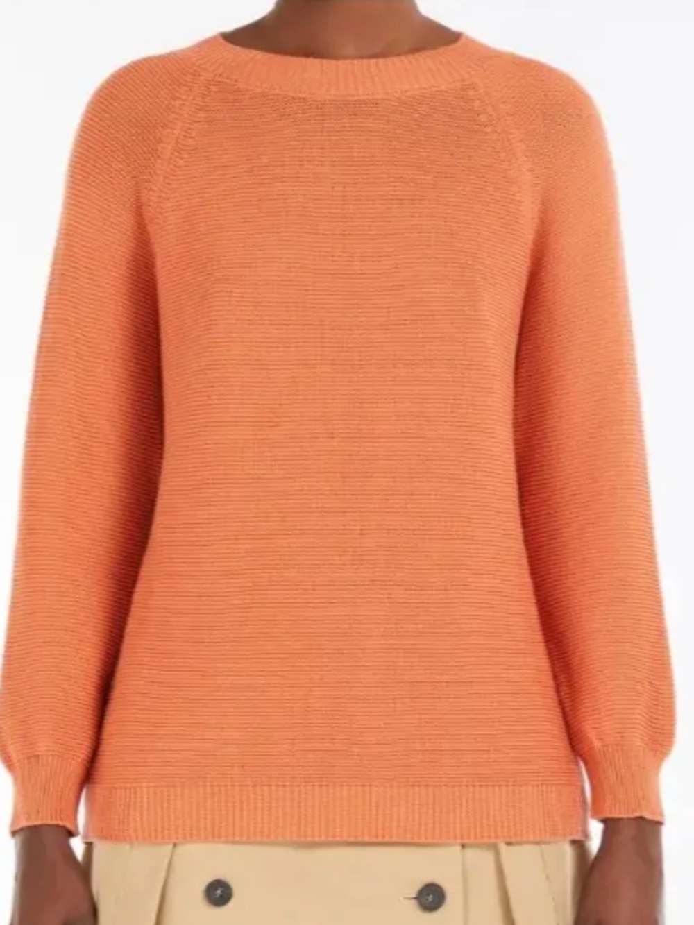 Weekend Max Mara Coral-Peach Blouse Sweater Size XS